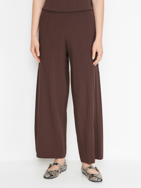 Трикотажные брюки-кюлоты Weekend Max Mara - МодельВерхНиз