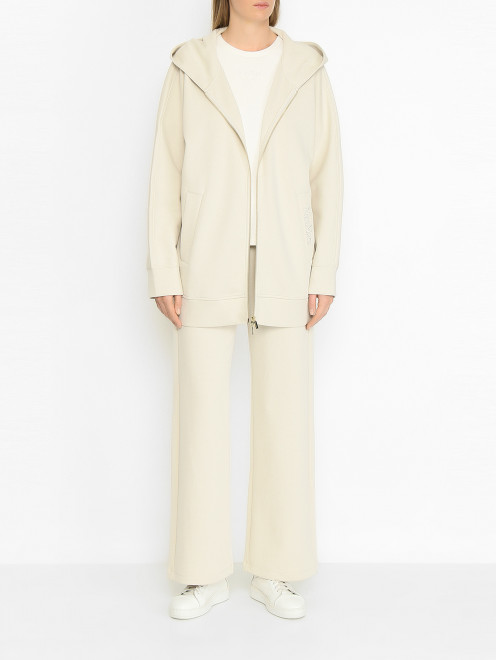 Удлиненная толстовка на молнии Max Mara - МодельОбщийВид