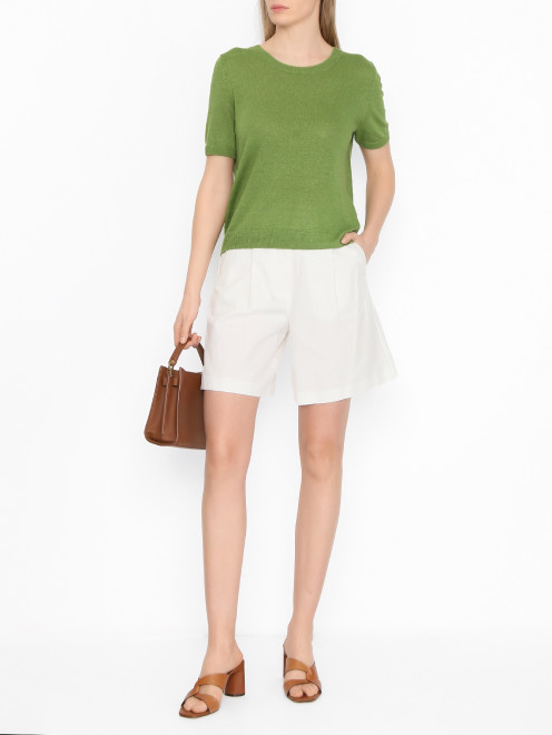 Шорты из смешанного хлопка Weekend Max Mara - МодельОбщийВид