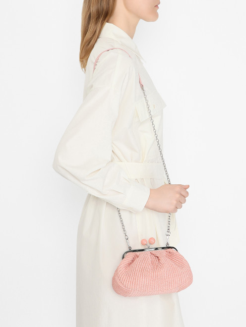 Плетеная сумка на цепочке Weekend Max Mara - МодельВерхНиз