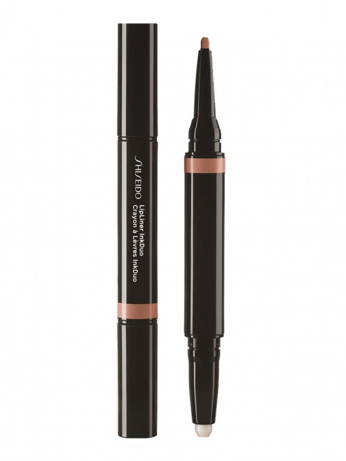 SHISEIDO Автоматический карандаш-праймер для губ InkDuo, 02 Beige, 0.2 г + 0.9 г  Shiseido - Общий вид