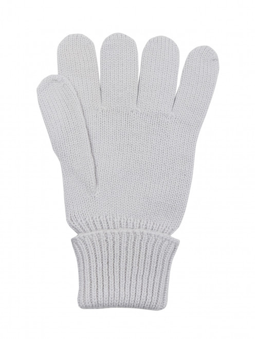 Шерстяные перчатки с принтом и стразами IL Trenino - Обтравка1