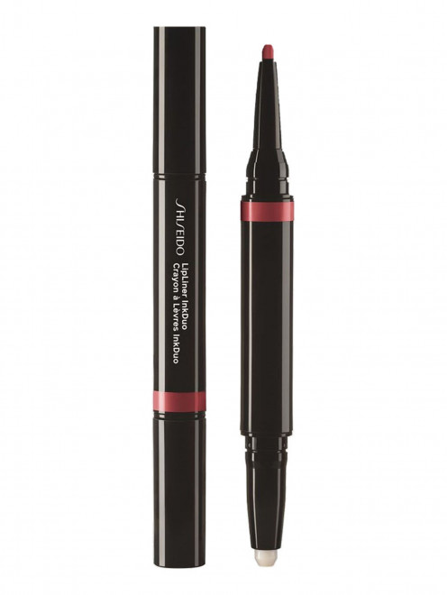 SHISEIDO Автоматический карандаш-праймер для губ InkDuo, 09 Scarlet, 0.2 г + 0.9 г  Shiseido - Общий вид