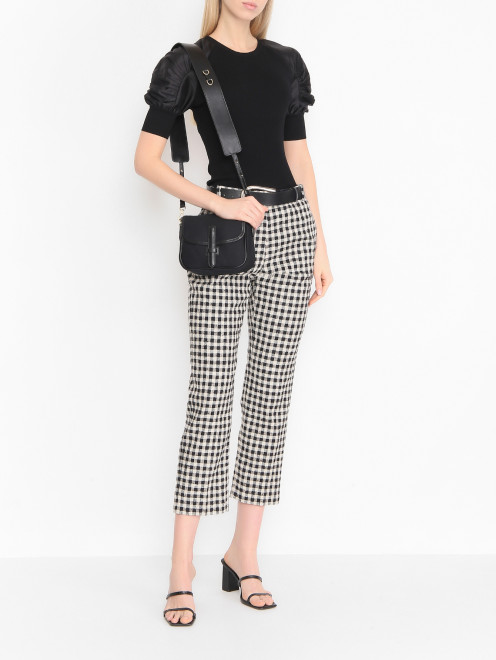 Сумка из канваса и кожи Weekend Max Mara - МодельОбщийВид