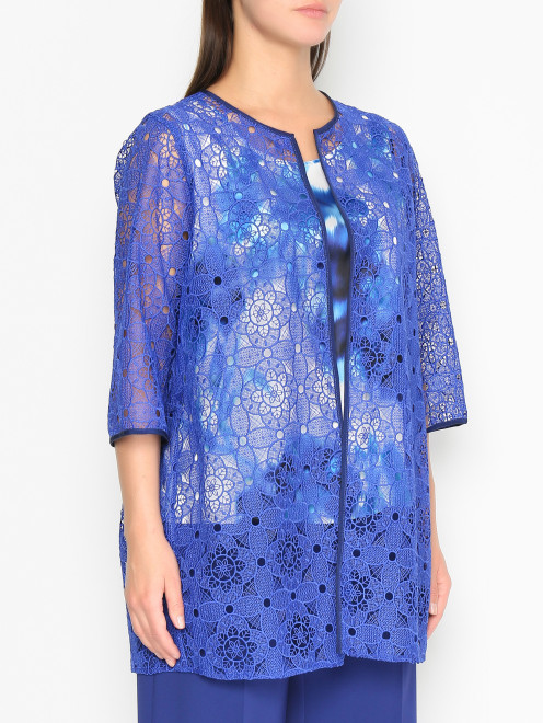 Полупрозрачная блуза с вышивкой Marina Rinaldi - МодельВерхНиз