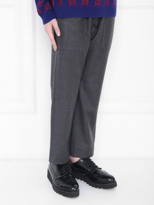 Шерстяные брюки с карманами Gucci - МодельВерхНиз