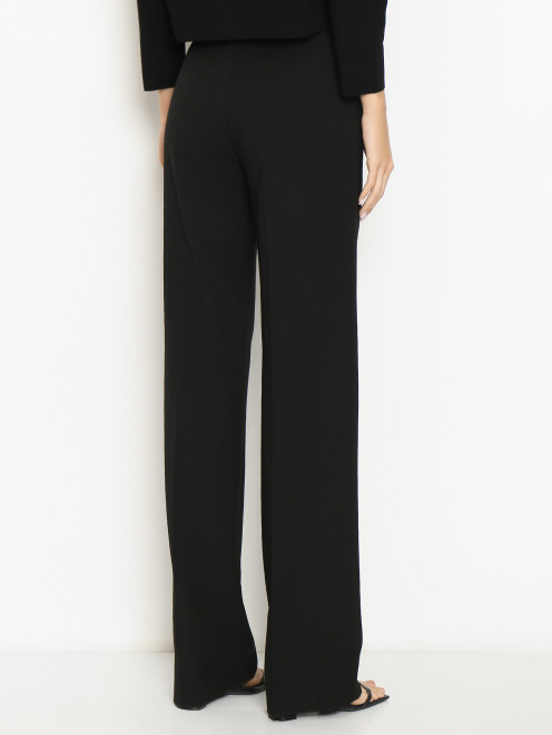 Брюки однотонные из шерсти со стрелками Max Mara - МодельВерхНиз