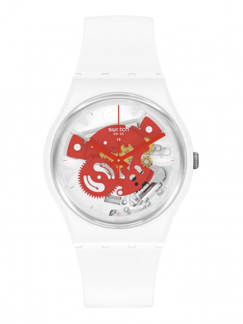Часы Time To Red Small Swatch - Общий вид