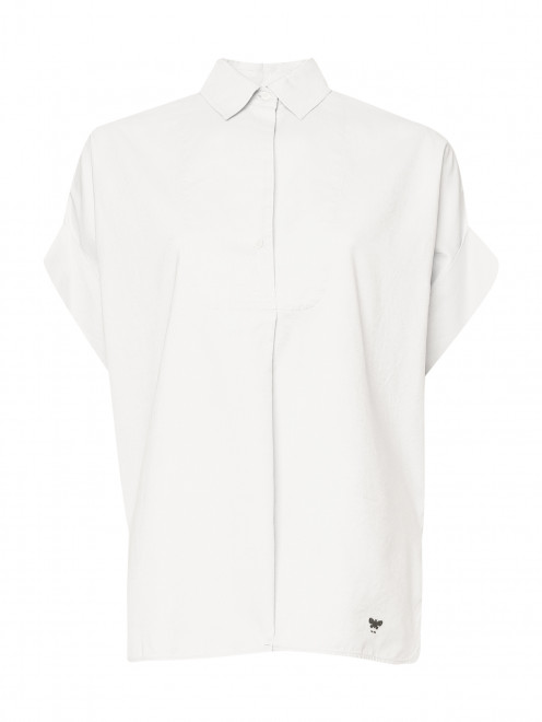 Блуза из хлопка с короткими рукавами Weekend Max Mara - Общий вид