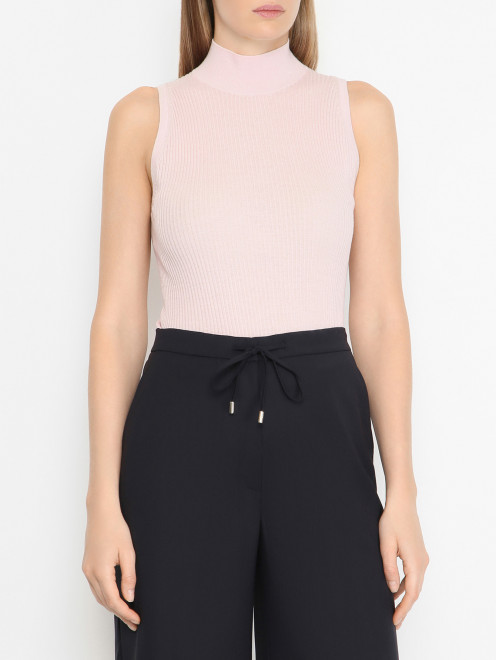 Трикотажный топ из шелка и шерсти Max Mara - МодельВерхНиз