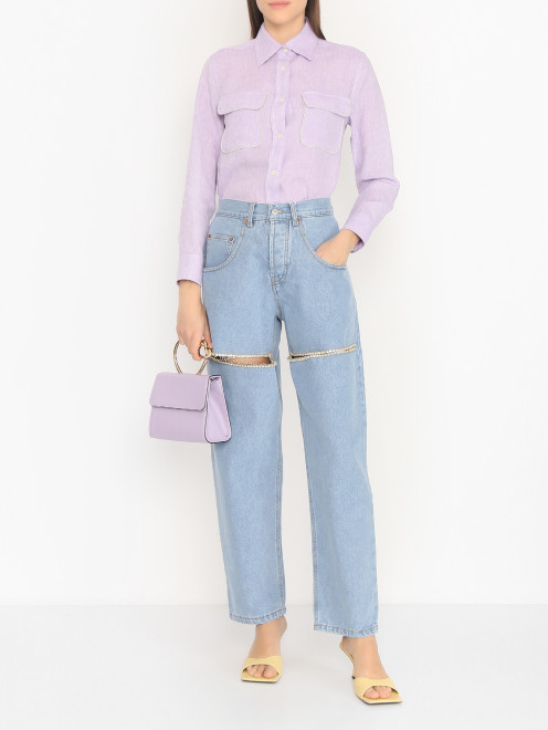 Блуза из льна с карманами  Forte Dei Marmi Couture - МодельОбщийВид