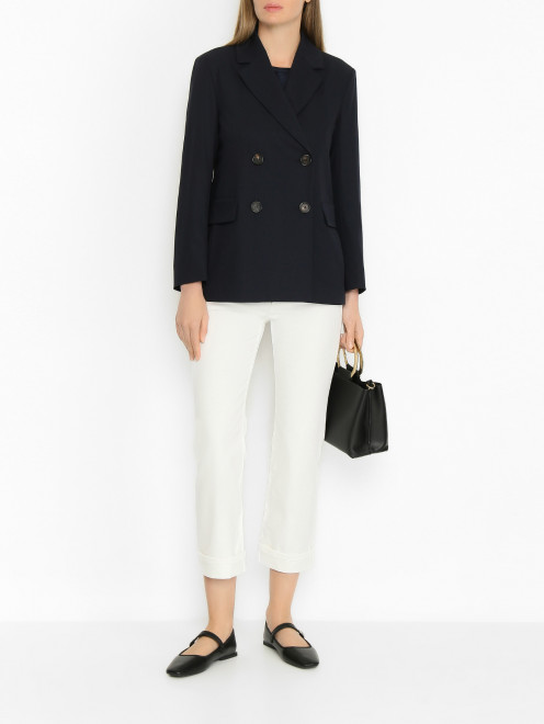 Укороченные джинсы с подворотами Max Mara - МодельОбщийВид