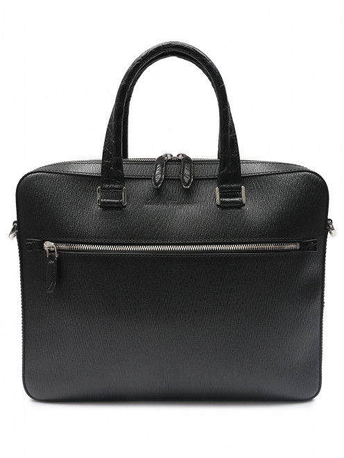 Сумка из кожи теленка и кожи крокодила Salvatore Ferragamo - Общий вид