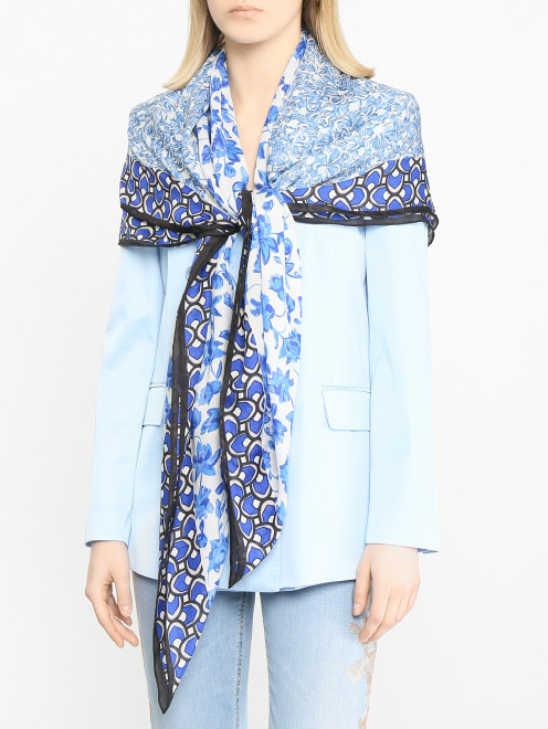 Платок из модала и шелка 130х130 см Weekend Max Mara - МодельОбщийВид