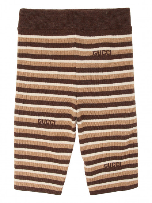 Трикотажные брюки в полоску Gucci - Общий вид