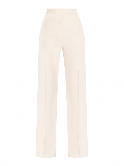 Брюки из шерсти со стрелками Max Mara - Общий вид