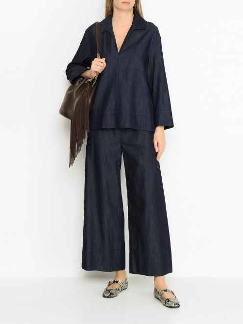 Укороченные широкие брюки Max Mara - МодельОбщийВид