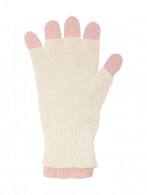 Шерстяные перчатки с митенками IL Trenino - Обтравка1