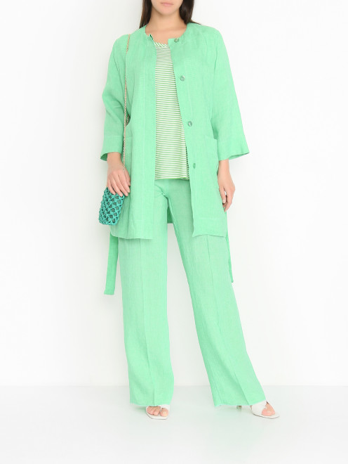 Удлиненная блуза с поясом Marina Rinaldi - МодельОбщийВид