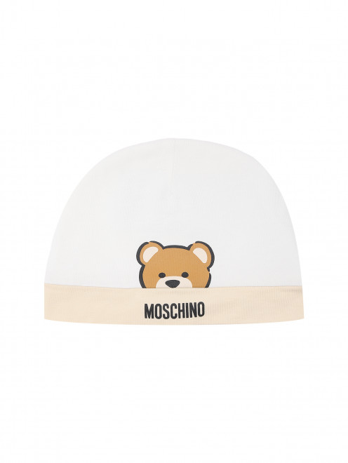 Комплект из хлопка (ползунки и шапка) Moschino - Общий вид