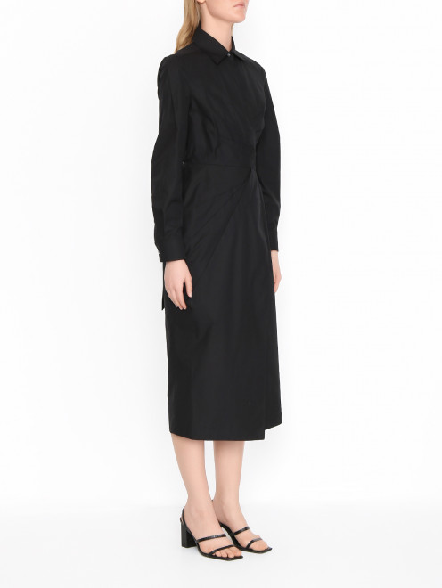 Приталенное платье из хлопка Max Mara - МодельВерхНиз