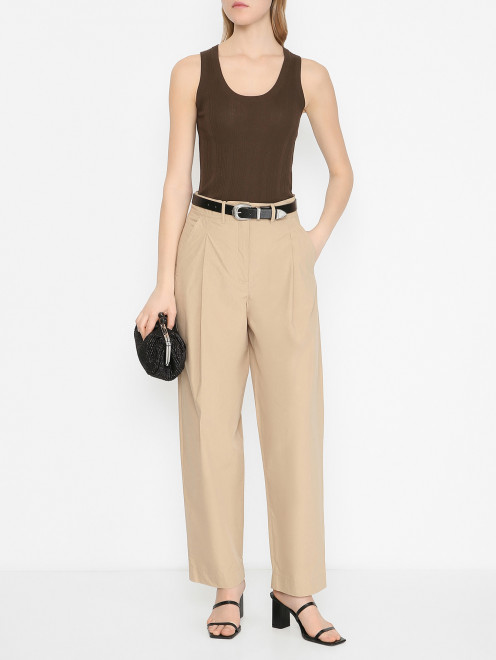 Трикотажный топ на широких бретелях Weekend Max Mara - МодельОбщийВид