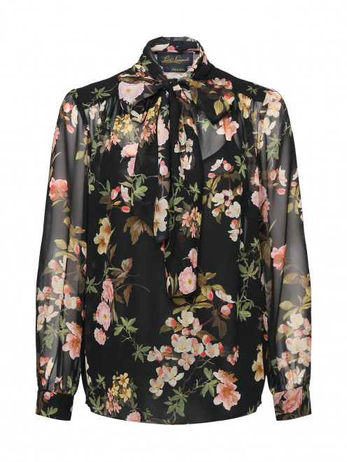 Блузка из шелка с цветами Luisa Spagnoli - Общий вид