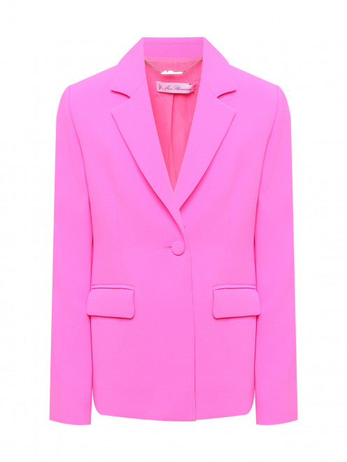 Однобортный однотонный пиджак Miss Blumarine - Общий вид