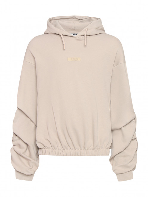 Толстовка из хлопка с капюшоном MSGM - Общий вид