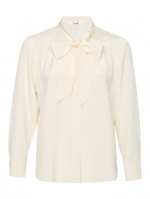 Шелковая блуза с бантом Laurel - Общий вид