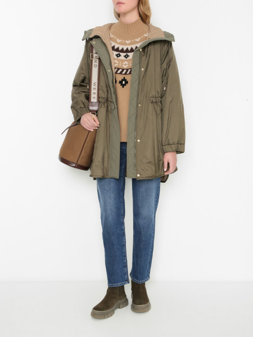 Базовые ботинки из кожи Weekend Max Mara - МодельОбщийВид