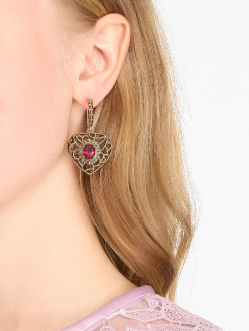 Серьги из металла с фианитом Fiore di Firenze - МодельОбщийВид
