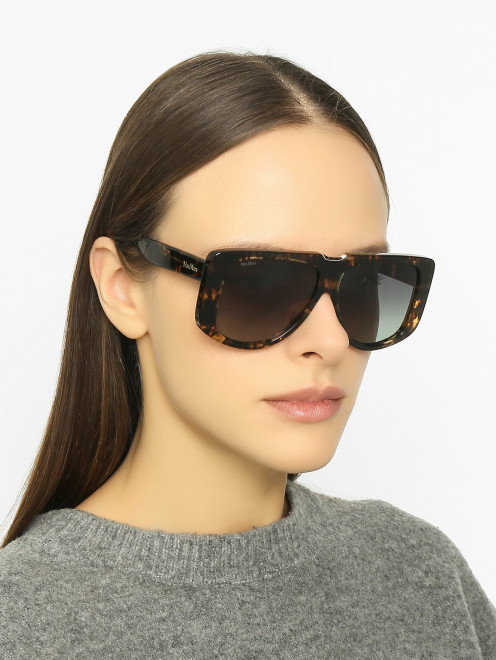 Солнцезащитные очки в роговой оправе Max Mara - МодельОбщийВид