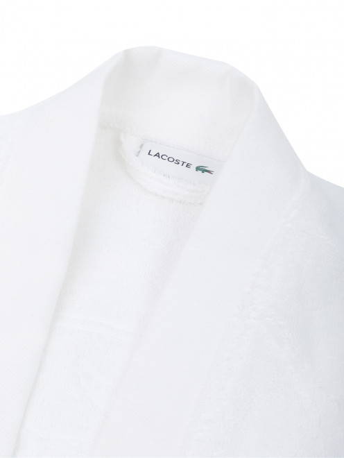 Халат из хлопка с карманами Lacoste - Деталь