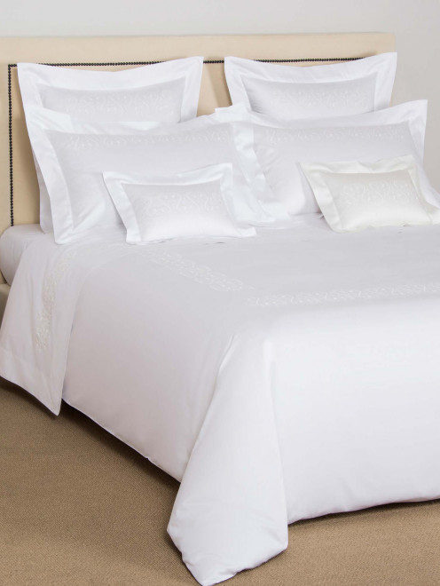 Пододеяльник из хлопка с вышивкой 240 x 260 Frette - Общий вид