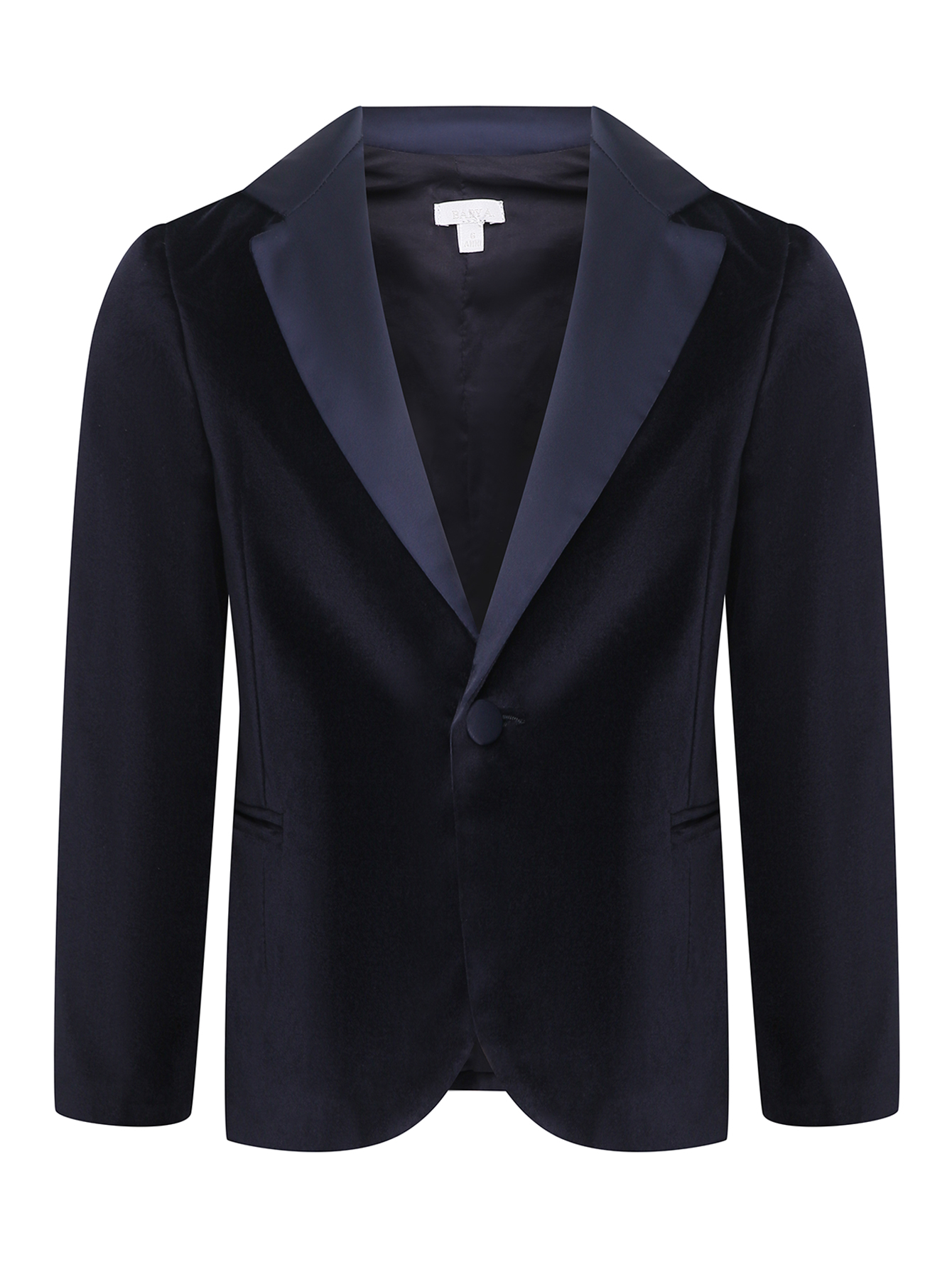 Однобортный пиджак из бархата