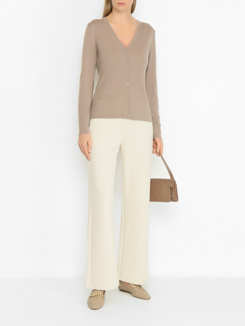 Тонкий кардиган из шерсти Max Mara - МодельОбщийВид