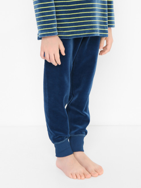 Пижама в полоску с брюками Sanetta - МодельВерхНиз