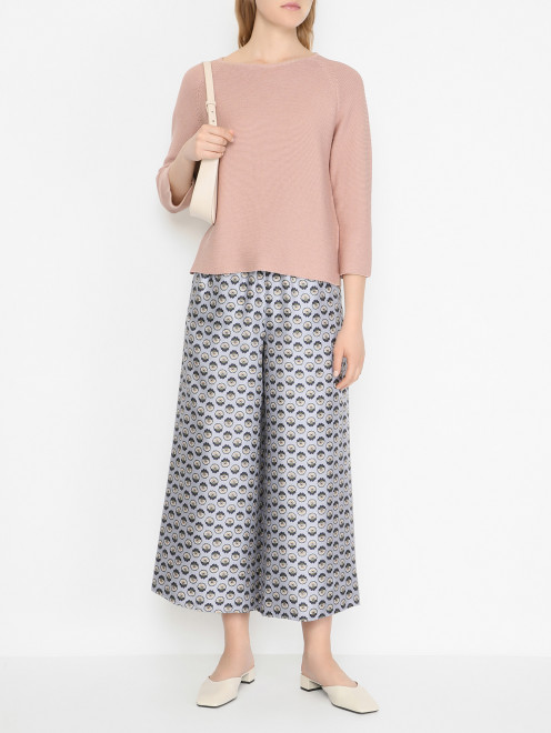 Укороченный джемпер из хлопка Weekend Max Mara - МодельОбщийВид