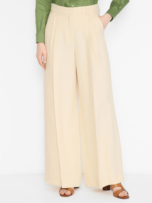 Свободные брюки с защипами Weekend Max Mara - МодельВерхНиз