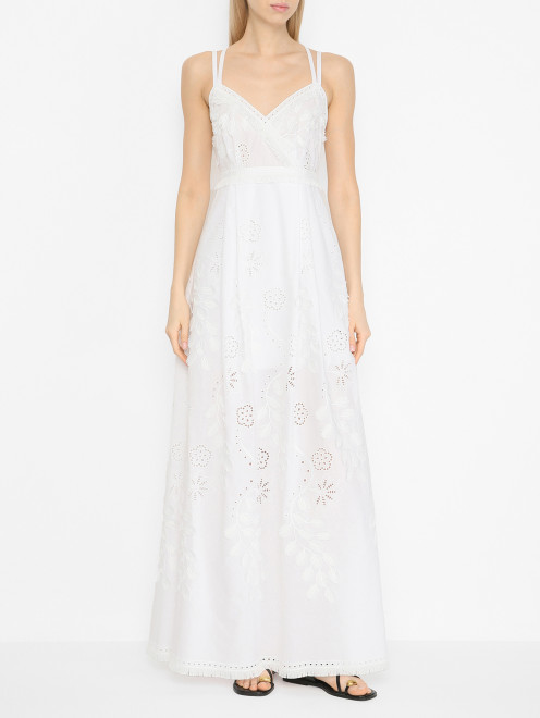Платье-макси с вышивкой Alberta Ferretti - МодельВерхНиз