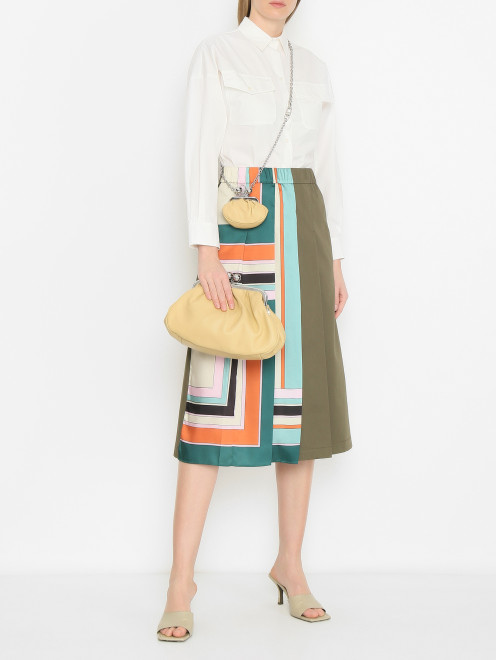Сумка из гладкой кожи Weekend Max Mara - МодельОбщийВид