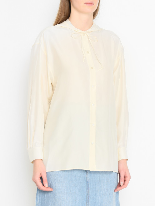 Блуза из шелка с капюшоном Weekend Max Mara - МодельВерхНиз