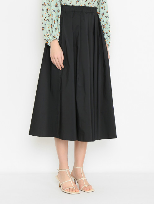 Юбка-миди на резинке с карманами Weekend Max Mara - МодельВерхНиз
