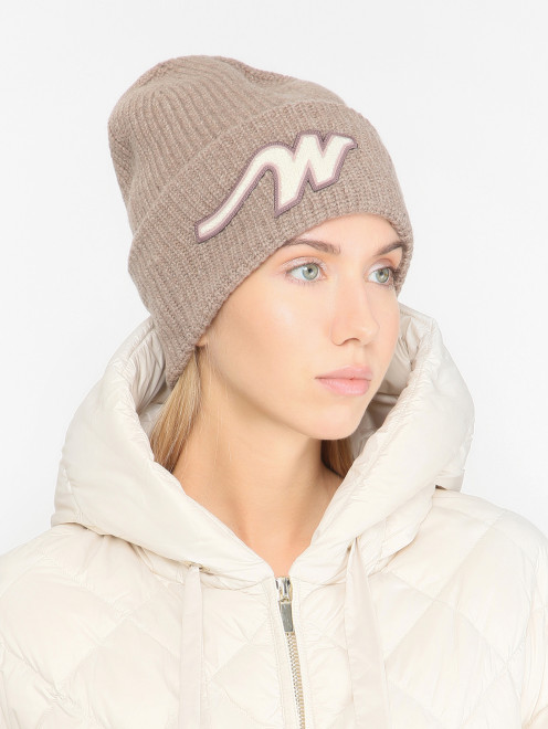 Шапка из шерсти с логотипом Weekend Max Mara - МодельОбщийВид