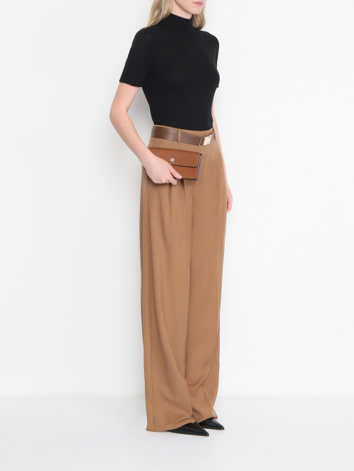 Сумка из кожи на цепочке Max Mara - МодельОбщийВид
