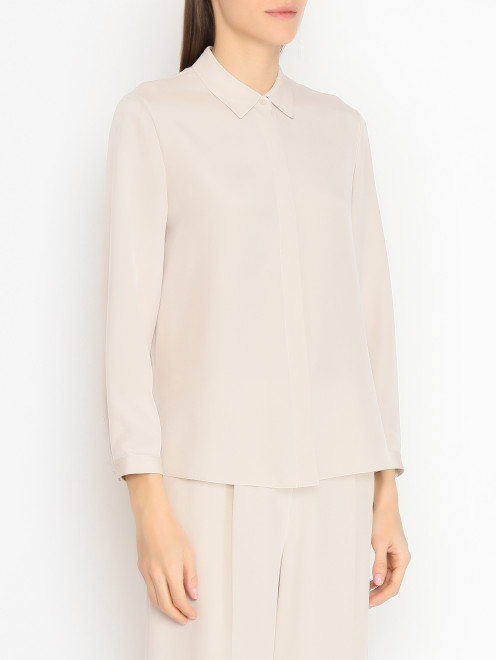 Блуза из шелка на пуговицах Laurel - МодельВерхНиз
