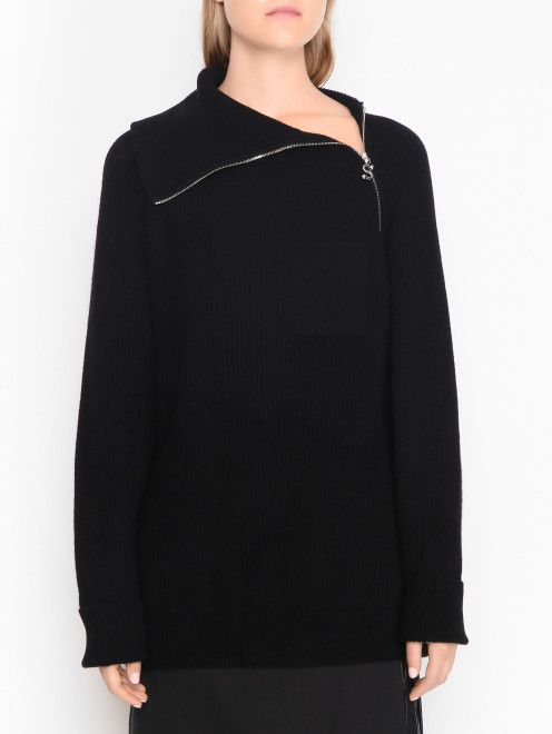 Свитер из шерсти с карманом Sportmax - МодельВерхНиз