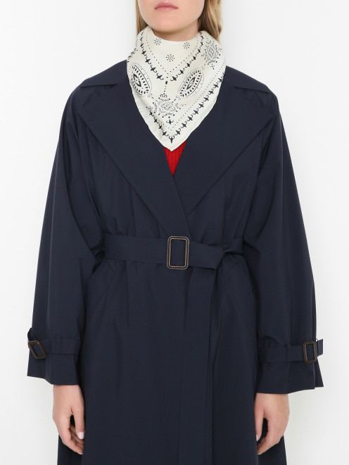 Платок из шелка с узором Weekend Max Mara - МодельОбщийВид