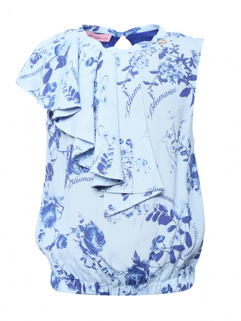 Блуза из вискозы без рукавов Miss Blumarine - Общий вид